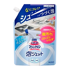 Дезинфецирующее и дезодорирующее пенное средство для кухни "Kitchen Magic Clean Foam Jet" KAO, 630 мл (Сменный блок)