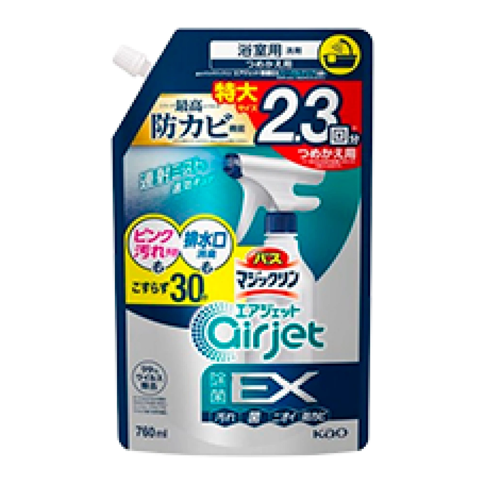 Cпрей-пена дезинфицирующая для ванн "Magiclean - Air Jet Disinfection EX" с ароматом трав, 760 мл. (Запасной блок)