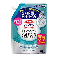 Дезинфицирующая спрей-пена для туалета без трения "Toilet Magic Clean", 660 мл (Сменный блок)