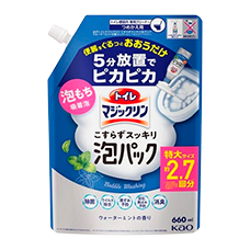 Дезинфицирующая спрей-пена для туалета без трения "Toilet Magic Clean", 660 мл (Сменный блок)