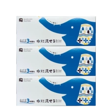 3-слойная смываемая папиросная бумага "Kawano Paper", 120 пар (360 листов) x 3 шт.