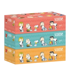 Cалфетки "Scottie Tissue Snoopy", 220 пар (440 листов ) x 3 шт.