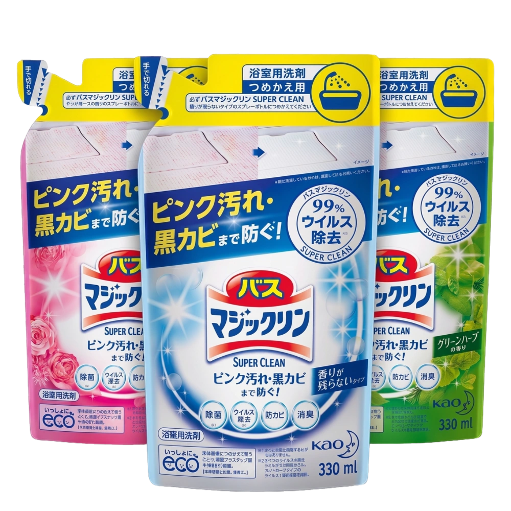 Антибактериальная чистящая спрей-пена для ванны "Bath Magic Clean SUPER CLEAN", 330 мл (Запасной блок)