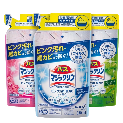 Ваннаға арналған бактерияға қарсы тазартқыш спрей‑көбік "Bath Magic Clean SUPER CLEAN", 330 мл (ауыстырмалы блок)