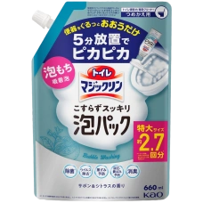 Дезинфицирующая спрей-пена для туалета без трения "Toilet Magic Clean", 660 мл (Сменный блок)