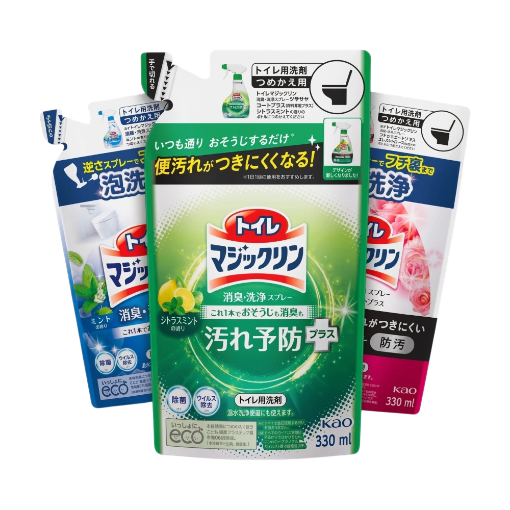 Дезодорирующая и чистящая спрей-пена для туалета "Toilet Magic Clean Deodorant", 330 мл. (Запасной блок)