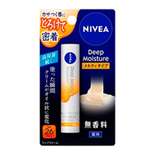 Ылғалдандыратын, кремді ерін бальзамы «Nivea Deep Moisture Lip Melty Type», 2,2 г.