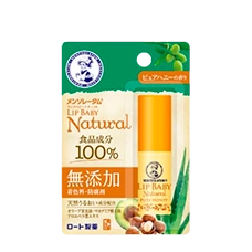 Бальзам для губ "Mentholatum Lip Baby Natural - Pure Honey" Rohto, 4 гр (аромат меда)