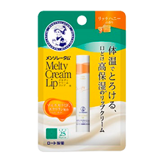 Увлажняющая гигиеническая помада для губ с скваланом, мультикерамидами и защитой SPF25 "Mentholatum Melty Cream Lip", 2,4 гр. 