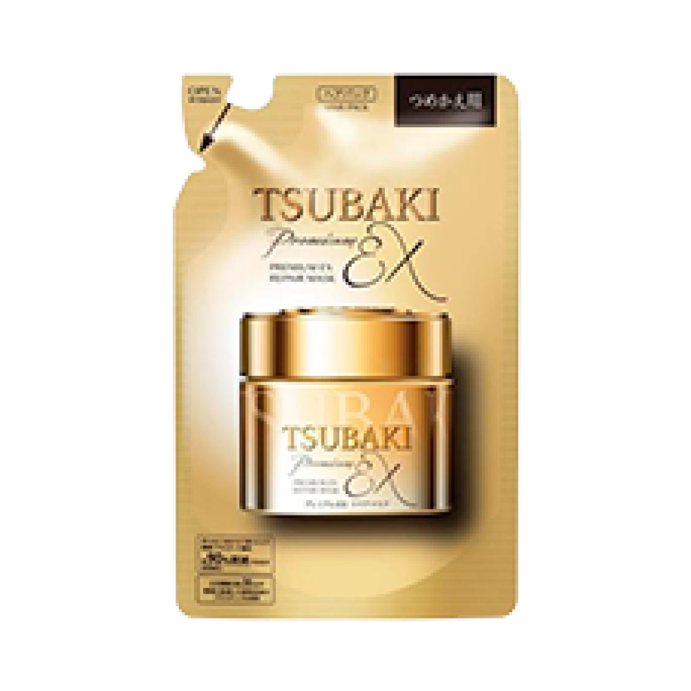 Лечебная восставливающая премиум-маска для волос моментального действия "Tsubaki Premium Ex Repair Mask" , 150 гр. (Запасной блок)