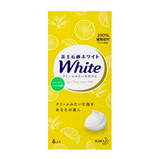 Кремообразное мыло с кокосовым молоком и скваленом "White", 85 гр х 6 шт.