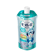 Жидкое мыло для тела смягчающее "Biore Body Soap - Refresh" с освежающим, цитрусовым ароматом, 340 мл (Сменный блок)