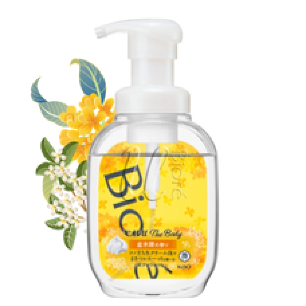 Пенное мыло для тела для нежной кожи, склонной к сухости "Biore u The Body Foam Type Purely", 540 мл.