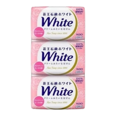 Кремообразное мыло с кокосовым молоком и скваленом "White", 130 гр х 3 шт.