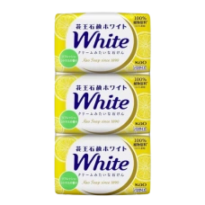 Кремообразное мыло с кокосовым молоком и скваленом "White", 130 гр х 3 шт.