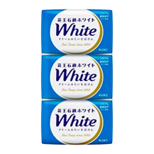 Кремді сабын кокос сүті мен сквалан қосылған "White", 85 гр х 3 дана.