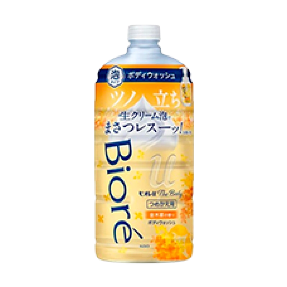 Пенное мыло для тела для нежной кожи, склонной к сухости "Biore u The Body Foam Type Purely", 780 мл. (Запасной блок)