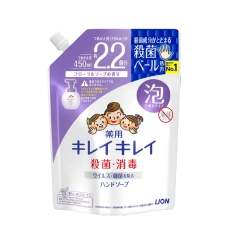 Лечебное мыло-пена для рук с цветочным ароматом  "Kirei Kirei", 450 мл (Сменный блок)