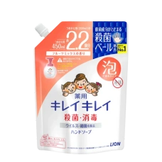 Лечебное мыло-пена для рук с цветочным ароматом  "Kirei Kirei", 450 мл (Сменный блок)