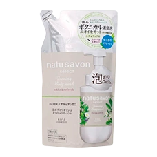 Пенное мыло для тела с интенсивно увлажняющим эффектом "Natu Savon - White & Refresh" Kose, 350 мл (Сменный блок)