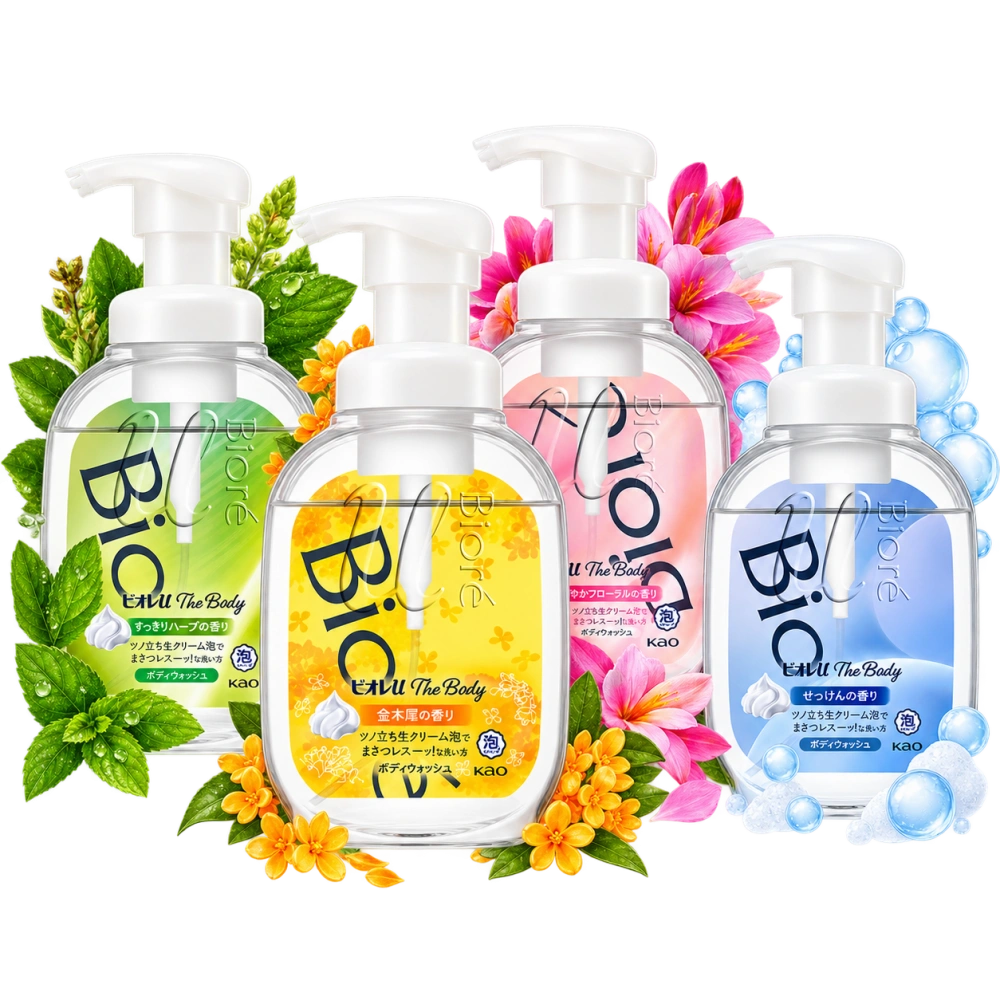 Пенное мыло для тела для нежной кожи, склонной к сухости "Biore u The Body Foam Type Purely", 540 мл.