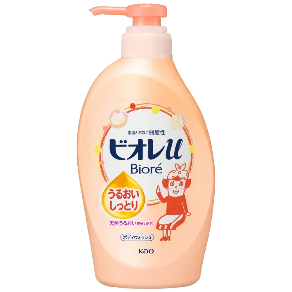 Жидкое мыло для тела увлажняющее "Biore Body Soap – Moisture" с цветочно-фруктовым ароматом, 480 мл.
