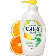 Жидкое мыло для тела с натуральными эссенциями "Biore Body Soap", 480 мл.
