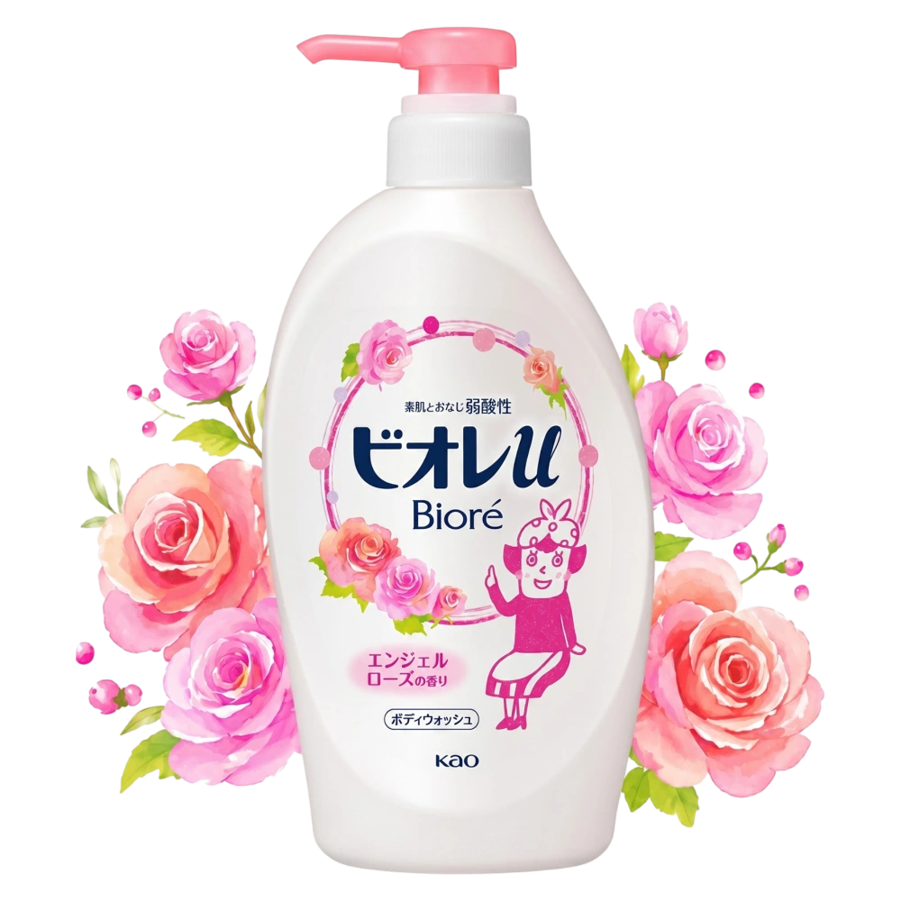 Жидкое мыло для тела с натуральными эссенциями "Biore Body Soap", 480 мл.
