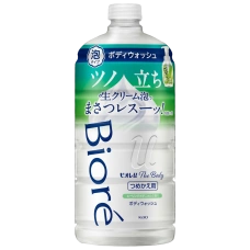Пенное мыло для тела для нежной кожи, склонной к сухости "Biore u The Body Foam Type Purely", 780 мл. (Запасной блок)