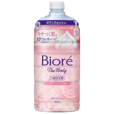 Пенное мыло для тела для нежной кожи, склонной к сухости "Biore u The Body Foam Type Purely", 780 мл. (Запасной блок)