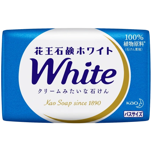 Кремді сабын кокос сүті мен сквалан қосылған "White", 85 гр.