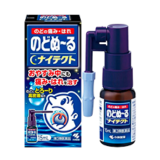 Интенсивно увлажняющий ночной спрей от отека и боли в горле "Nodonuru Nytect", 15 мл (с 2-х лет)