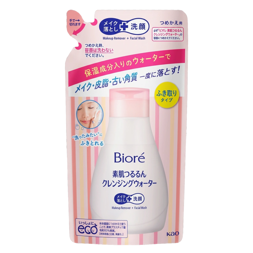 Мицеллярная вода с вертикальным диспенсером "Biore Cleansing Water", 290 мл (запасной блок)