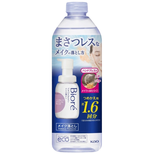 Тұрақты макияжды кетіруге арналған крем-көбігі "Biore Makeup Remover", 280 мл (Қосалқы блок)