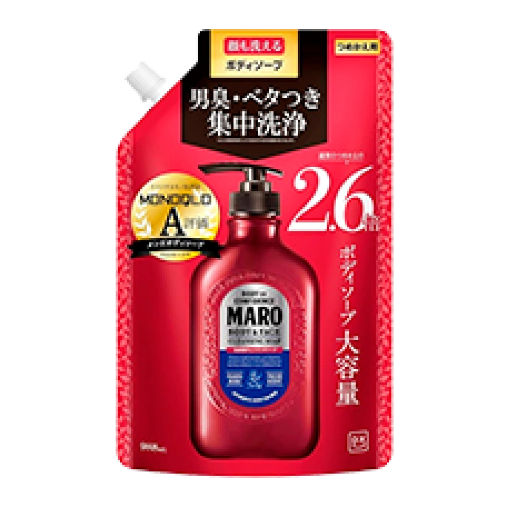 Универсальное мыло для лица и тела с дезодорирующим эффектом MARO Body&Face Cleansing Soap, 988 мл (Сменный блок)