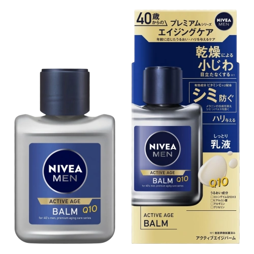 Nivea Men Active Age Balm, KAO, 110 мл — ерлерге арналған қартаюға қарсы ылғалдандырғыш бальзам-эмульсия