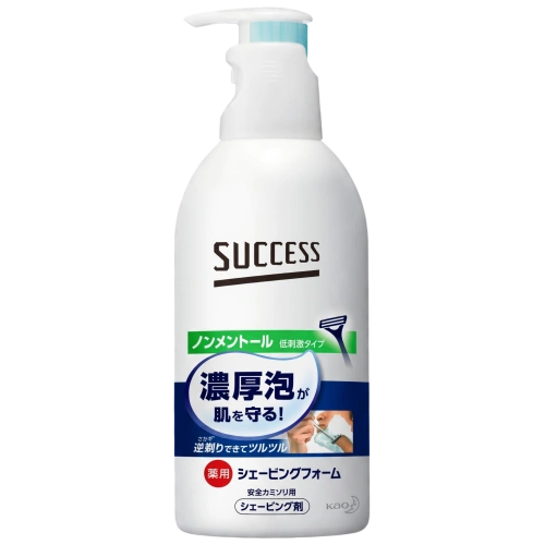 Пена для бритья "Success" без ментола с лечебным эффектом и ароматом свежих трав, 250 гр.