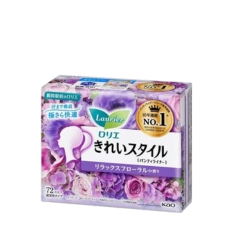 Ежедневные прокладки с расслабляющим цветочным ароматом "Laurier Kirei Style - Relaxing floral", 72 шт.