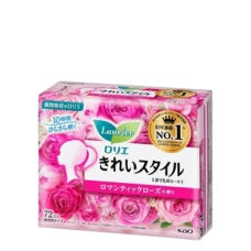 Ежедневные прокладки с ароматом розы "Laurier Kirei Style - Romantic Rose", 72 шт.