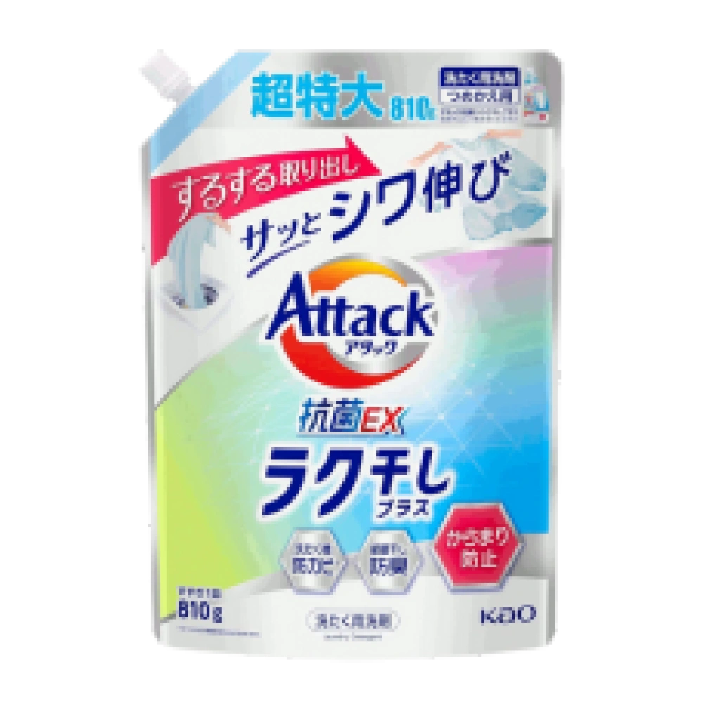Гель для стирки и легкого разглаживания "Attack - Raku", 810 гр. (Cменный блок)