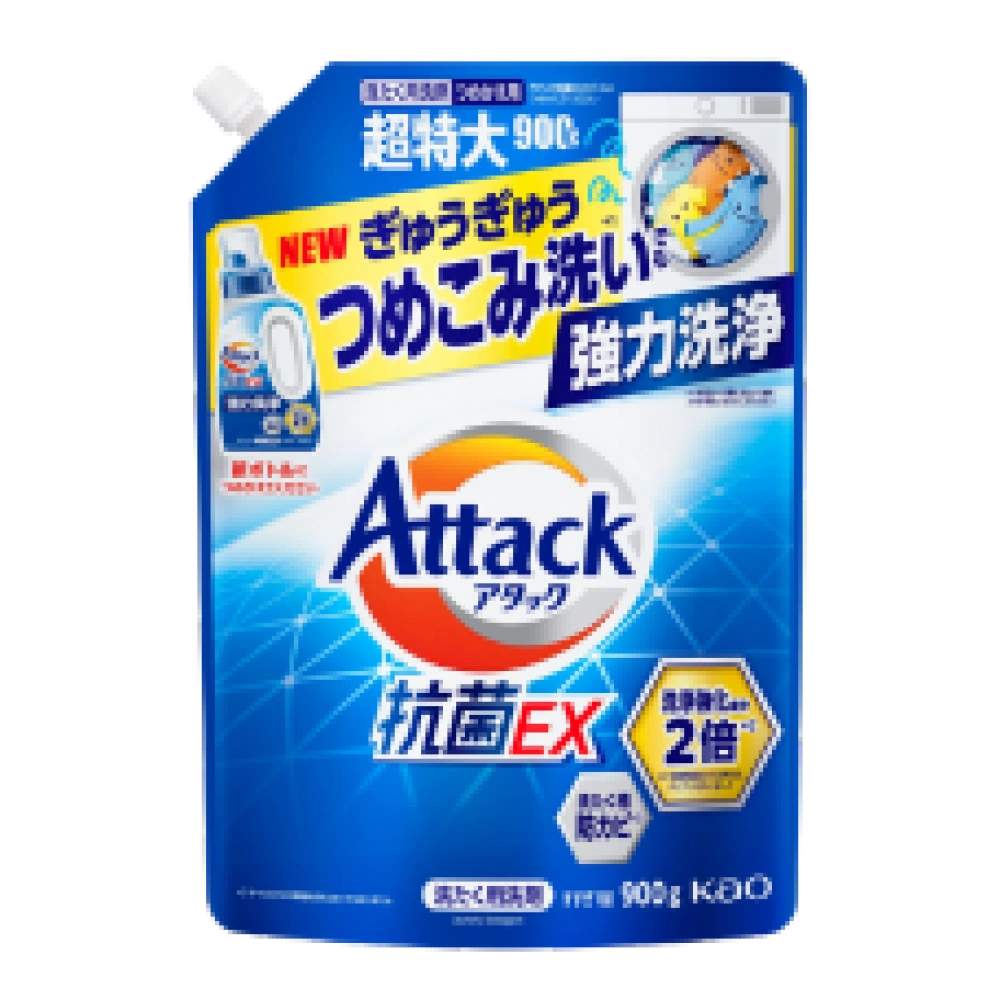 Гель для стирки антибактериальный "Antibacterial EX Attack", 900 гр. (Сменный блок)