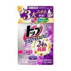 Жидкое средство для стирки с 24-часовым антибактериальным эффектом "Top Clear Liquid Antibacterial", 720 гр  (Запасной блок)