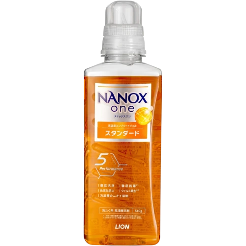Кір кетіру қасиеті күшейтілген кір жуғыш гель, "Nanox One Standard", цитрус иісі, 640 г