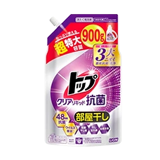 Жидкое средство для стирки с 48-часовым антибактериальным эффектом "Top Clear Liquid Antibacterial", 900 гр (Сменный блок)