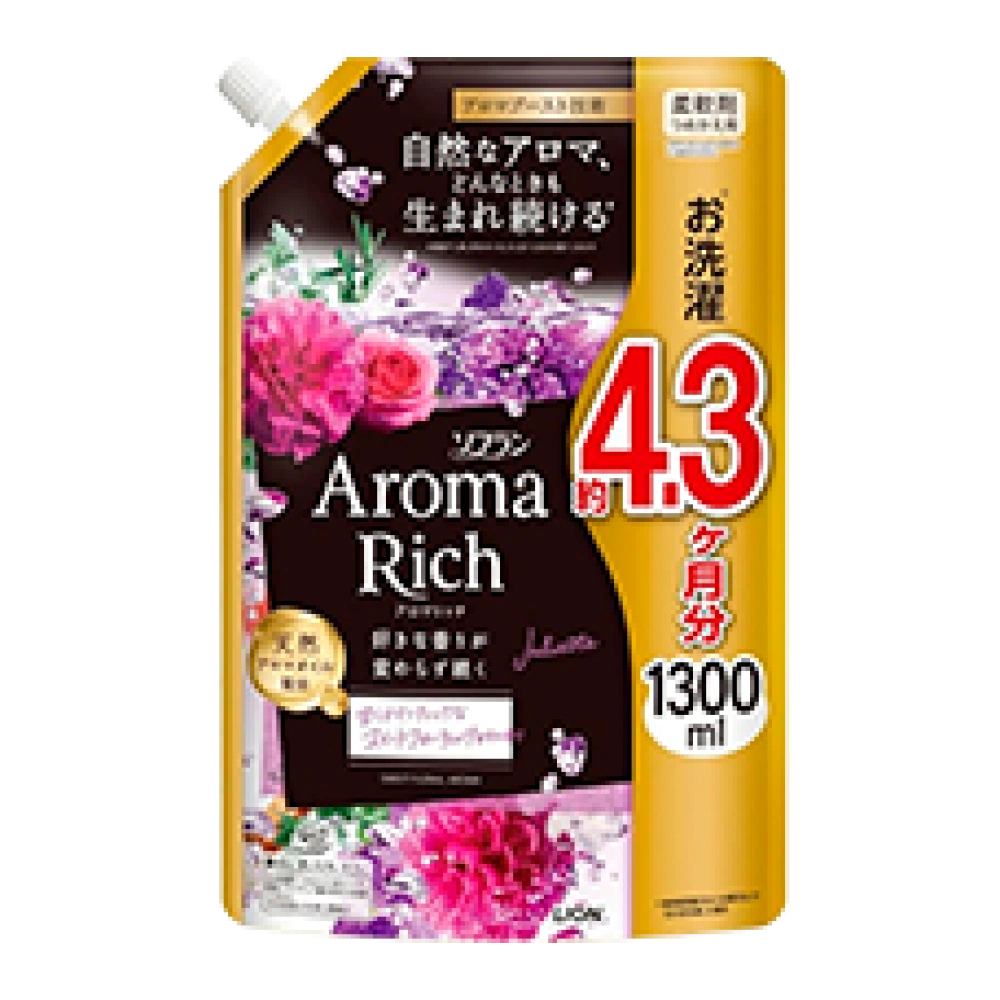 Кондиционер для белья "Soflan Aroma Rich", 1300 мл (Сменный блок)