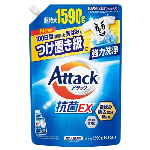 Антибактериялық кір жууға арналған гель "Antibacterial EX Attack", 1590 гр. (Қосалқы блок)