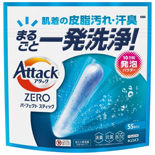 “Attack ZERO Perfect Stick” стикте сусабын ұнтағы, 55 дана