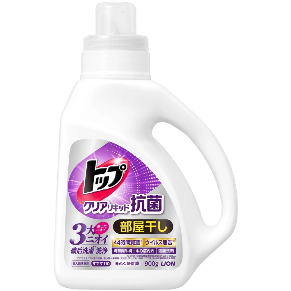 Жидкое средство для стирки с 24-часовым антибактериальным эффектом "Top Clear Liquid Antibacterial", 900 гр