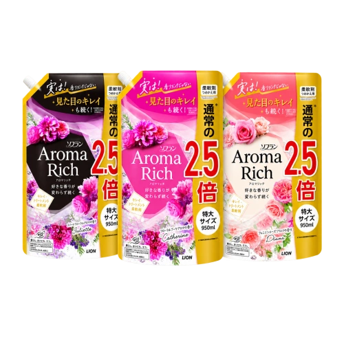 Киімге арналған кондиционер "Soflan Aroma Rich", 950 мл (Қайта толтыру блогы)