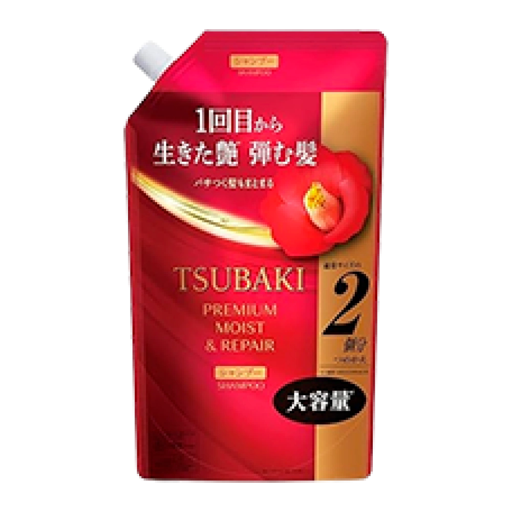 Увлажняющий шампунь премиум класса "Tsubaki Premium Moist Shampoo", 600 мл. (Запасной блок)